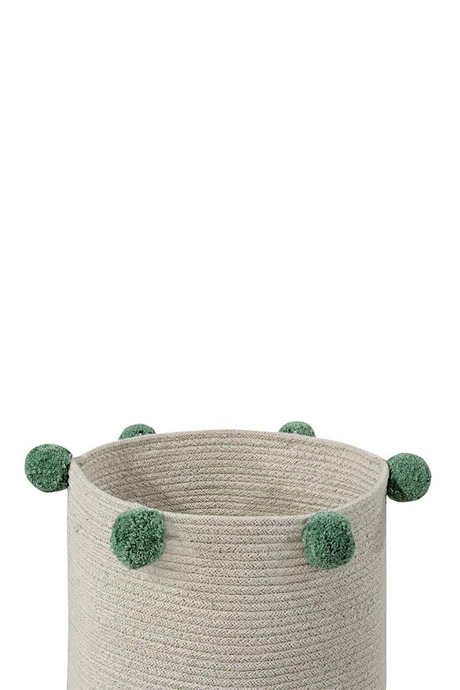 STORAGE BASKET BUBBLY NATURAL - GREEN - Image 4