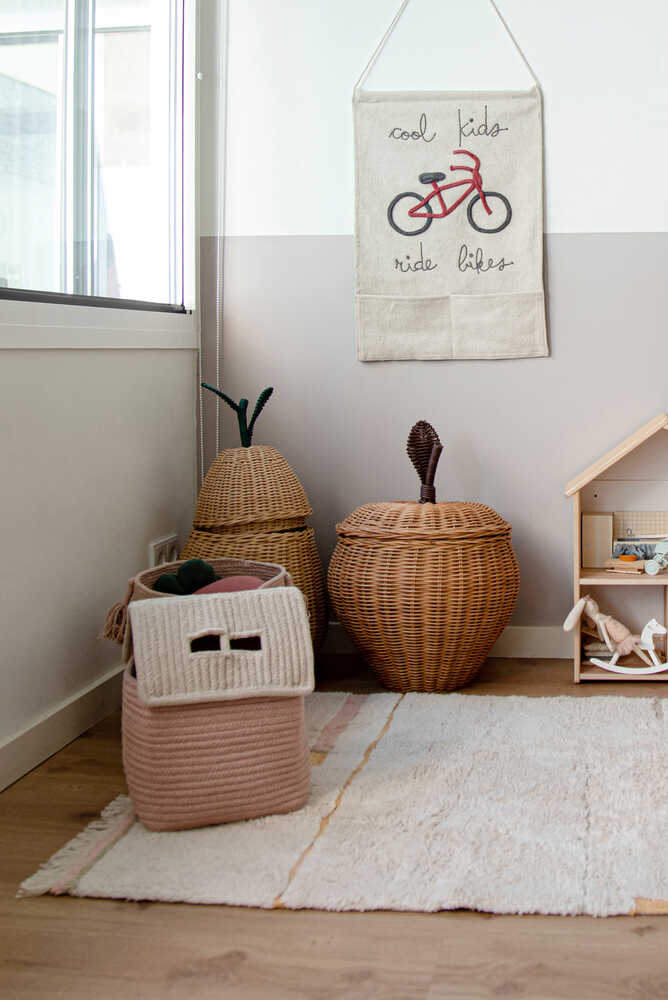 STORAGE BASKET HOUSE VINTAGE NUDE - Image 5