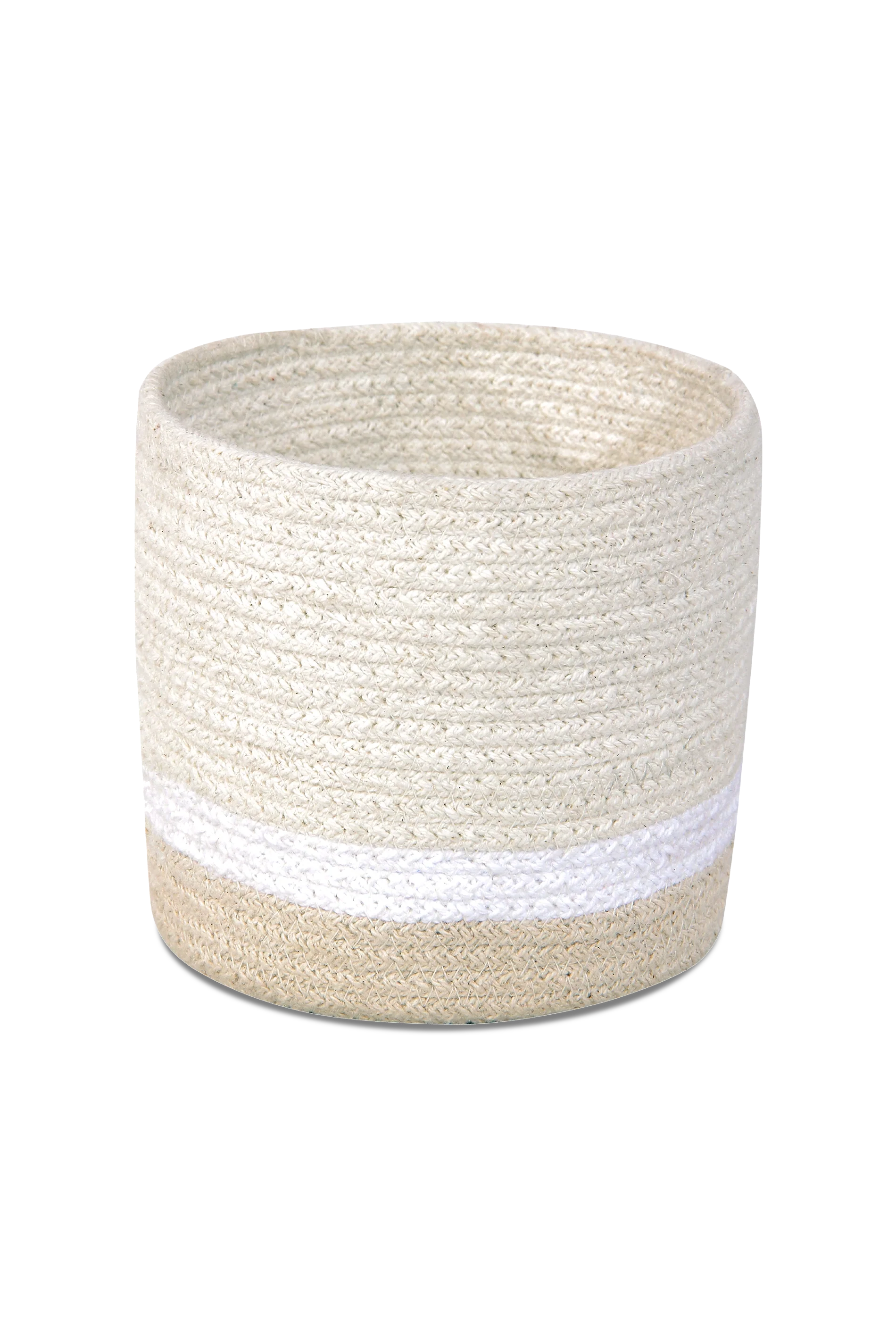 BASKET MINI TRICOLOR IVORY