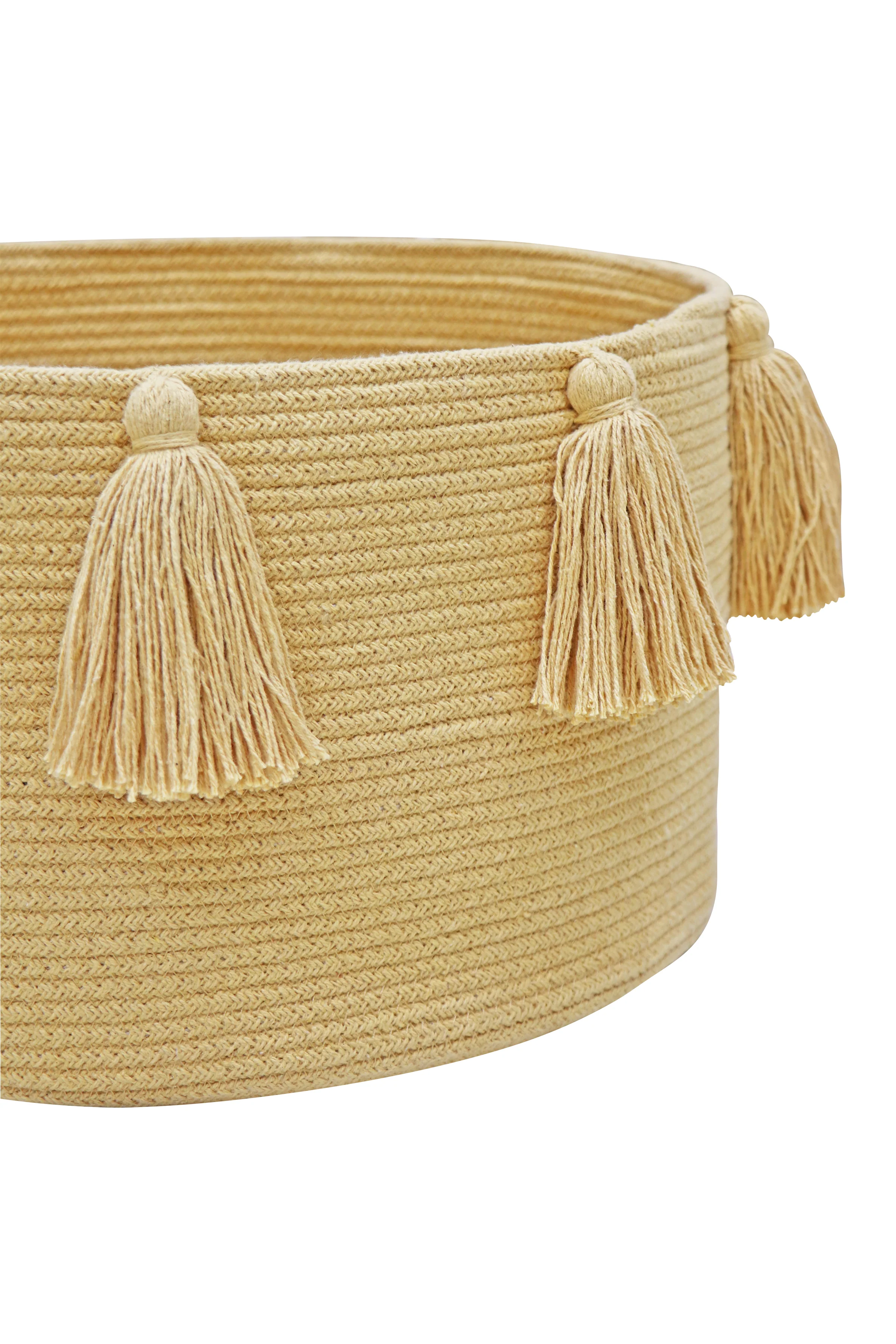 BASKET NEW TASSELS HONEY - Image 3