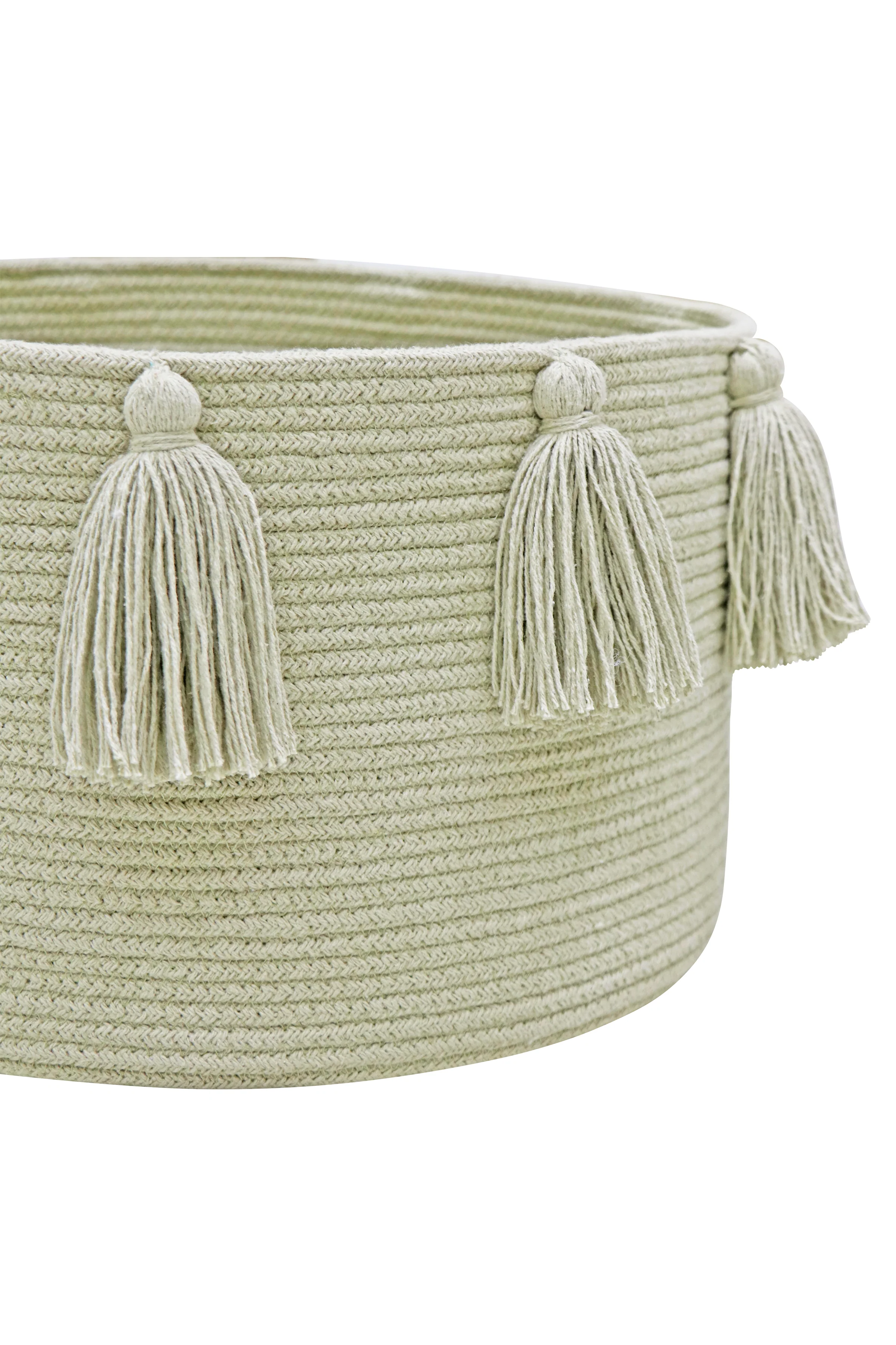 BASKET NEW TASSELS OLIVE - Image 3