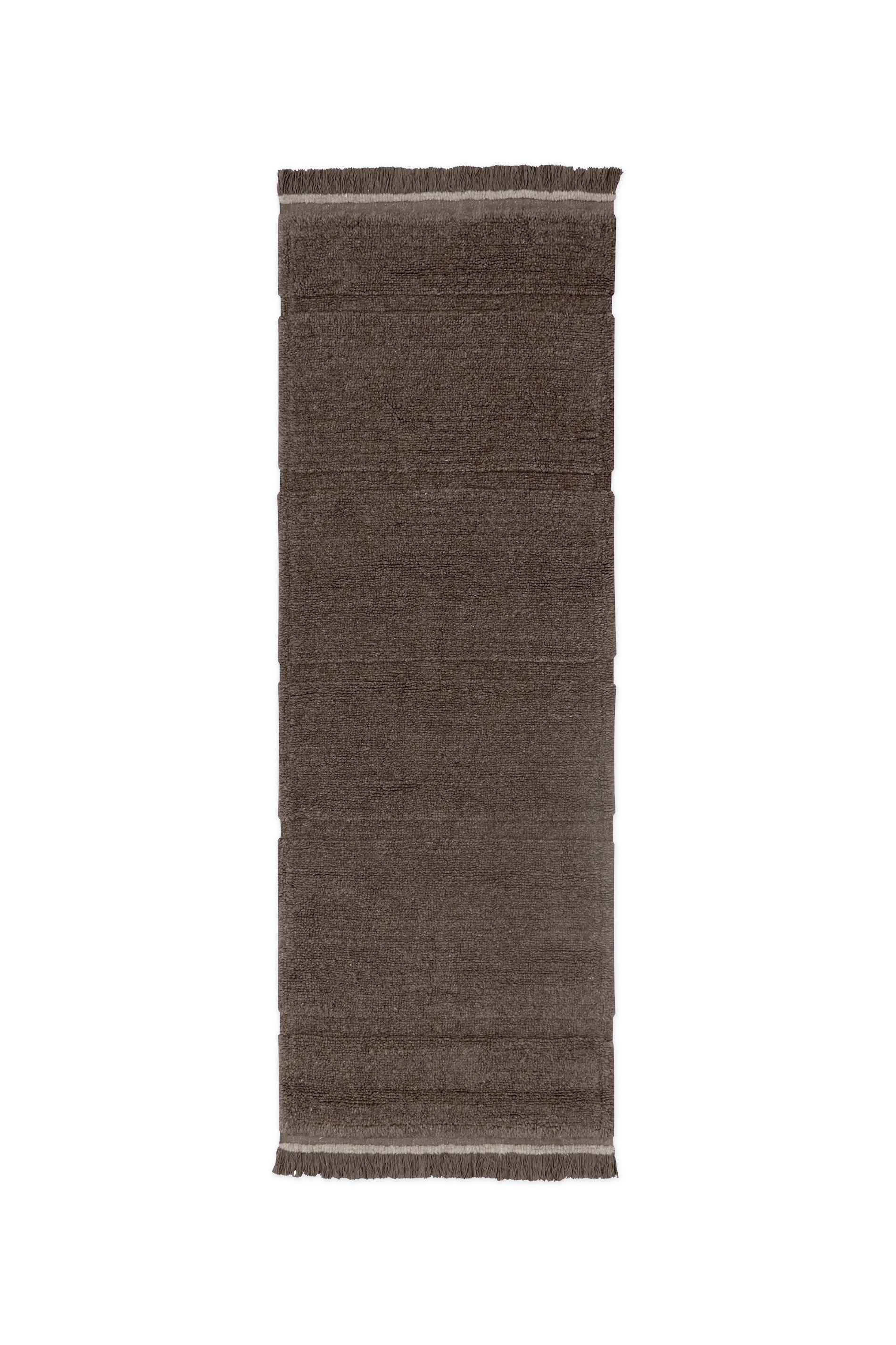 WOOLABLE RUNNER RUG STEPPE - SHEEP BROWN