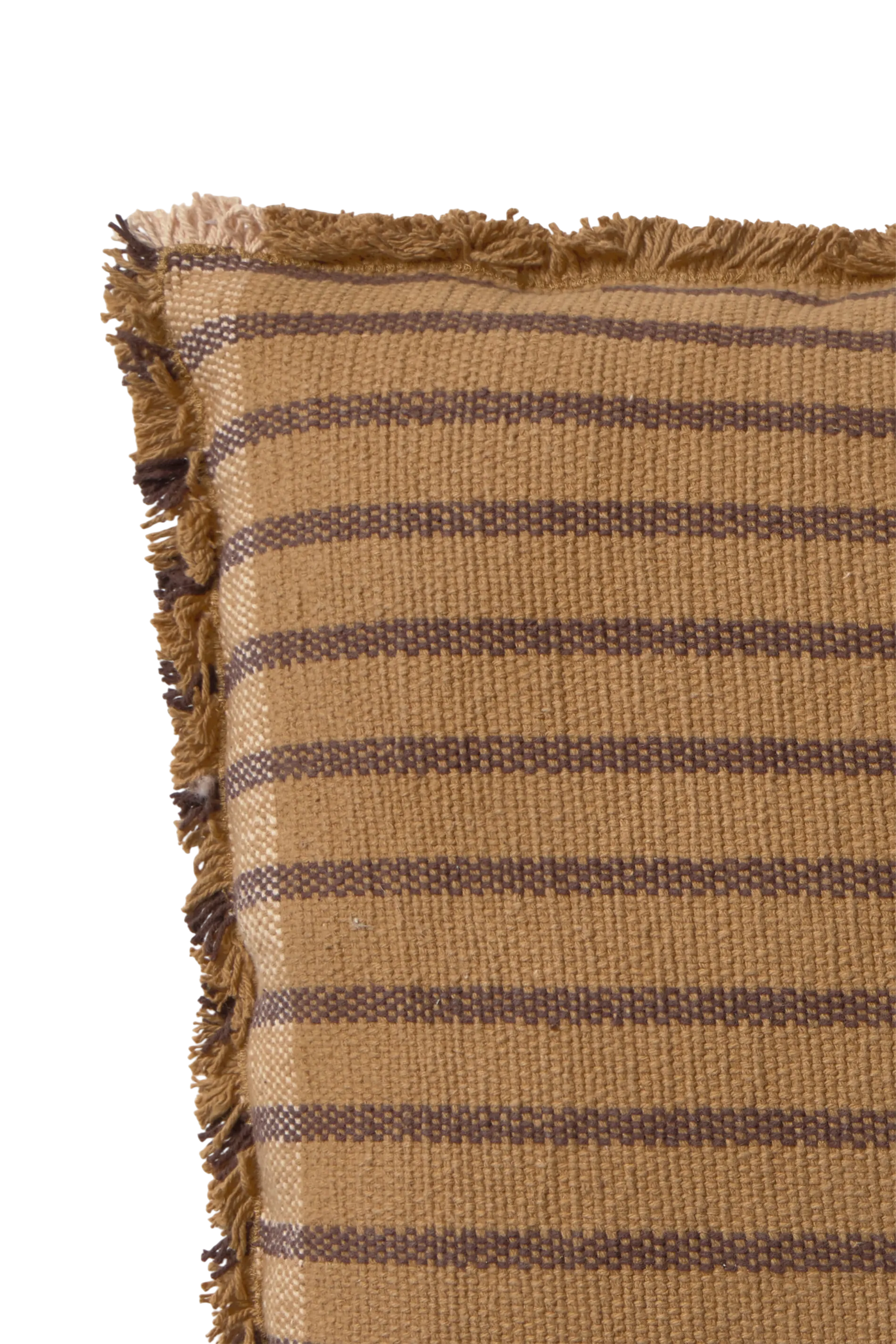 SQUARE CUSHION LINES OCHRE - Image 3