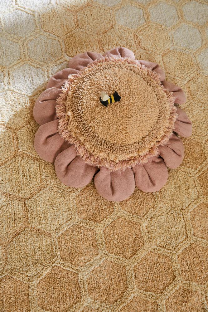 FLOOR CUSHION PINK DAISY - Image 2