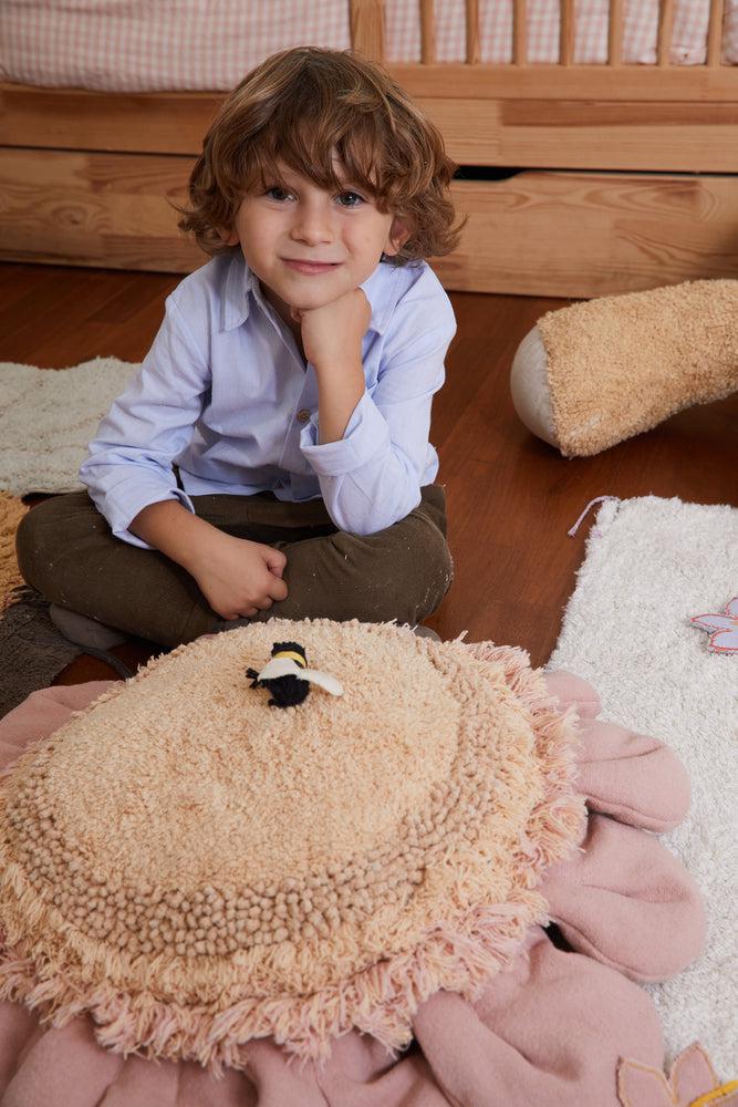 FLOOR CUSHION PINK DAISY - Image 5