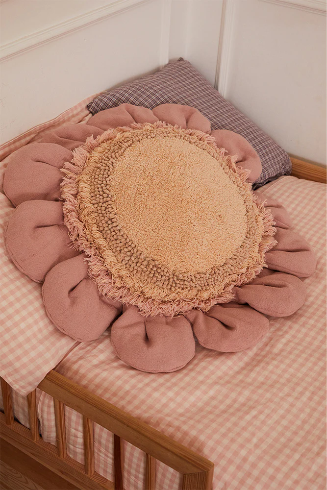 FLOOR CUSHION PINK DAISY - Image 6
