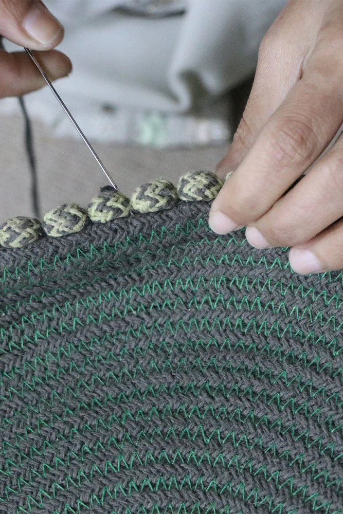 HANDLOOM BASKET VERTICAL MONSTERA - Image 7