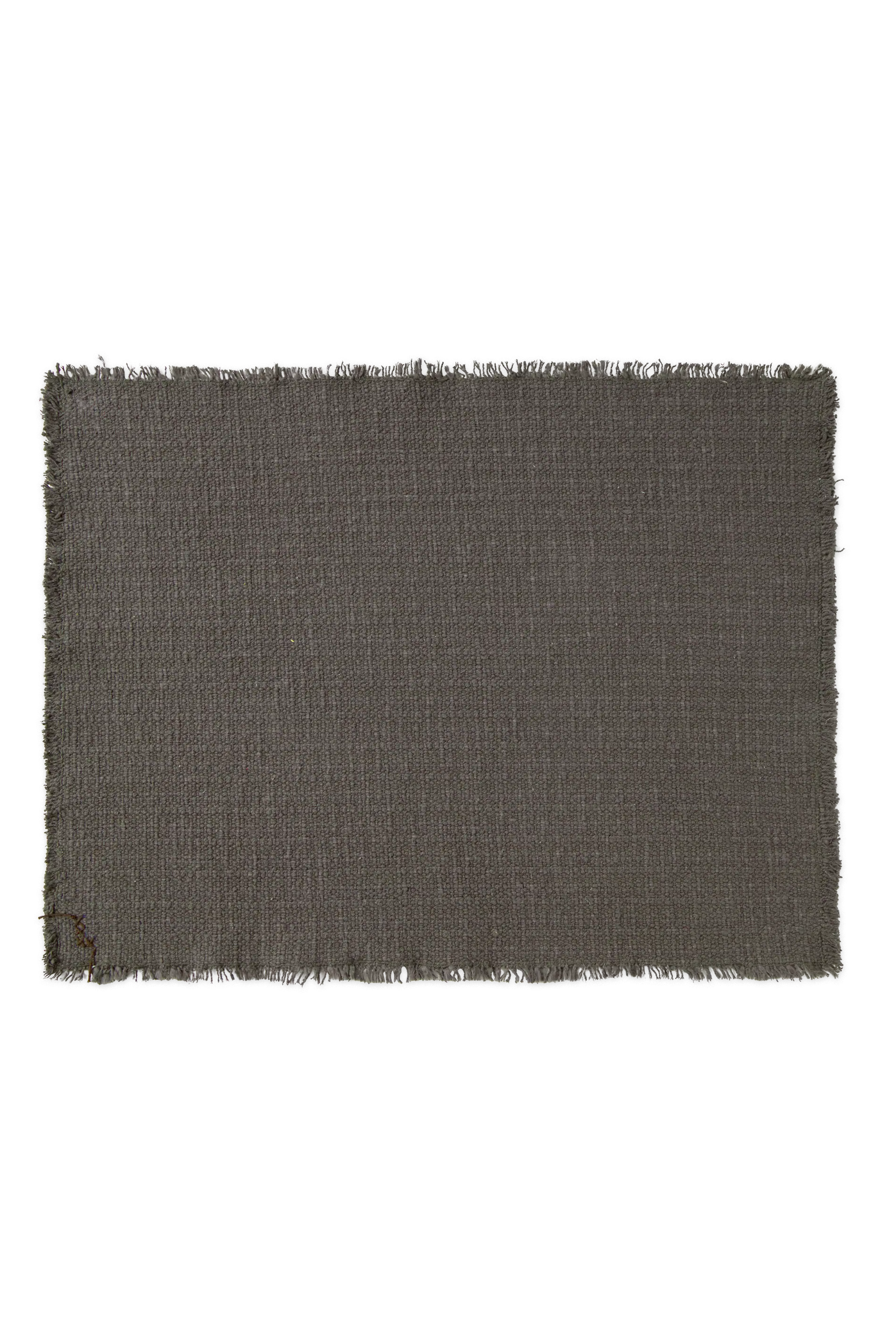 Handloom Placemats Dark grey (Set of 4) - Image 2