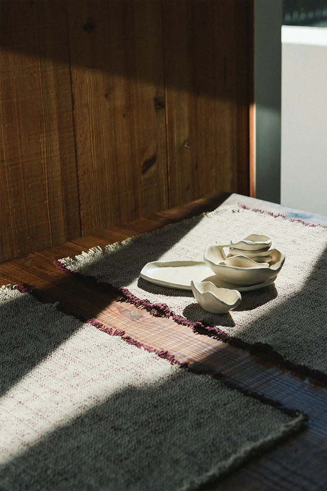 Handloom Placemats Natural and Marsala (Set of 4) - Image 2