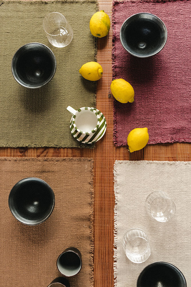 Handloom Placemats Ochre (Set of 4) - Image 2