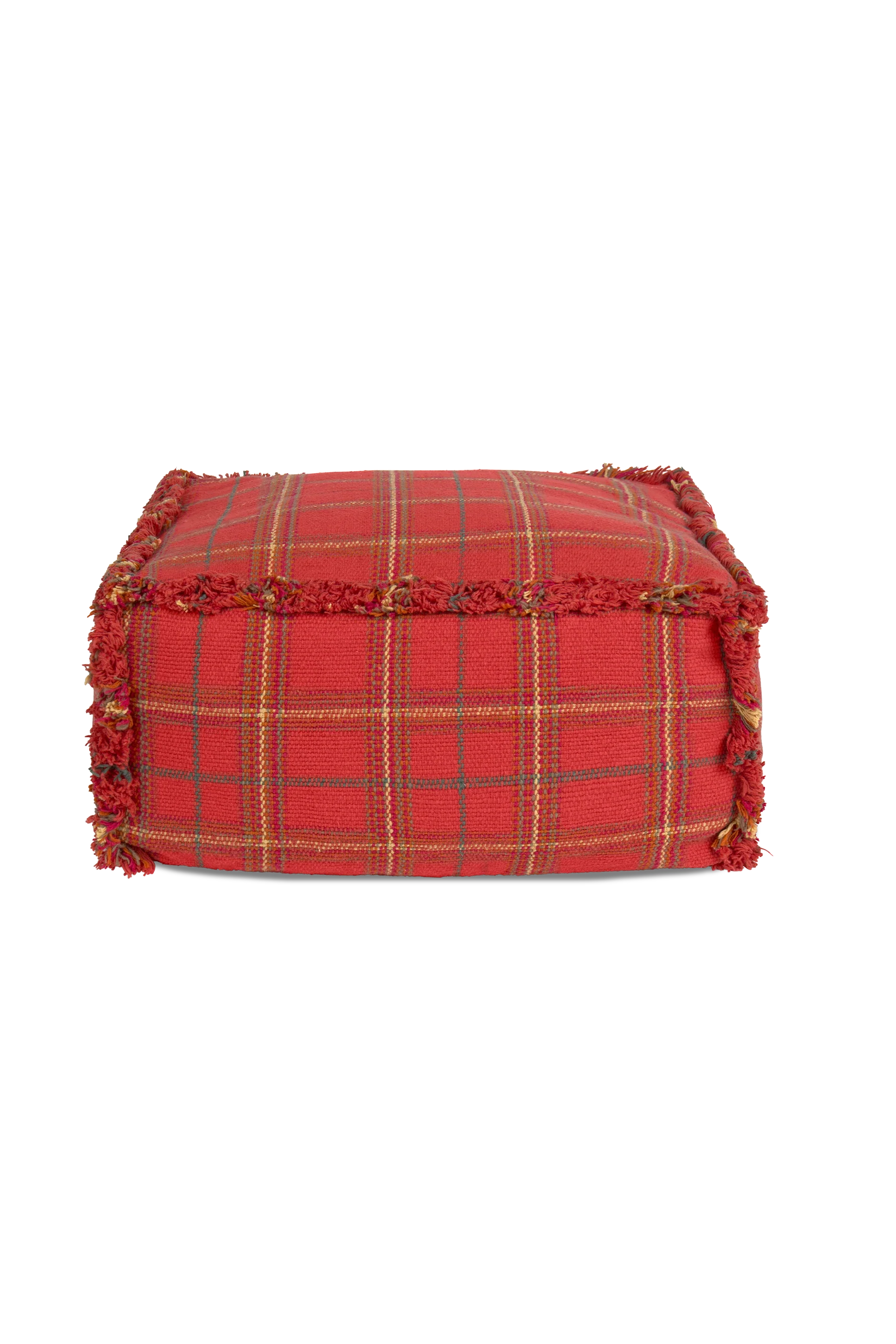HANDLOOM POUF MAPPLE RED - Image 2