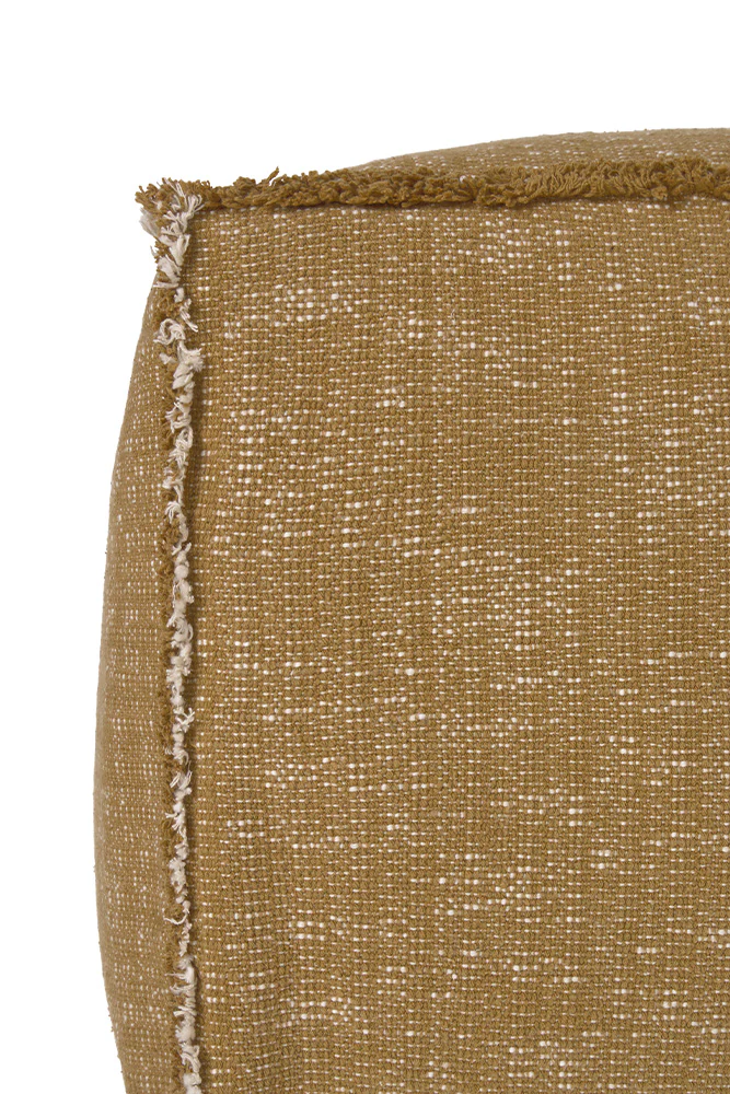 Handloom POUF Ochre - Image 6