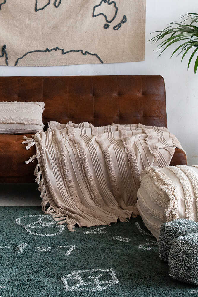 KNITTED BLANKET AIR DUNE WHITE - Image 5