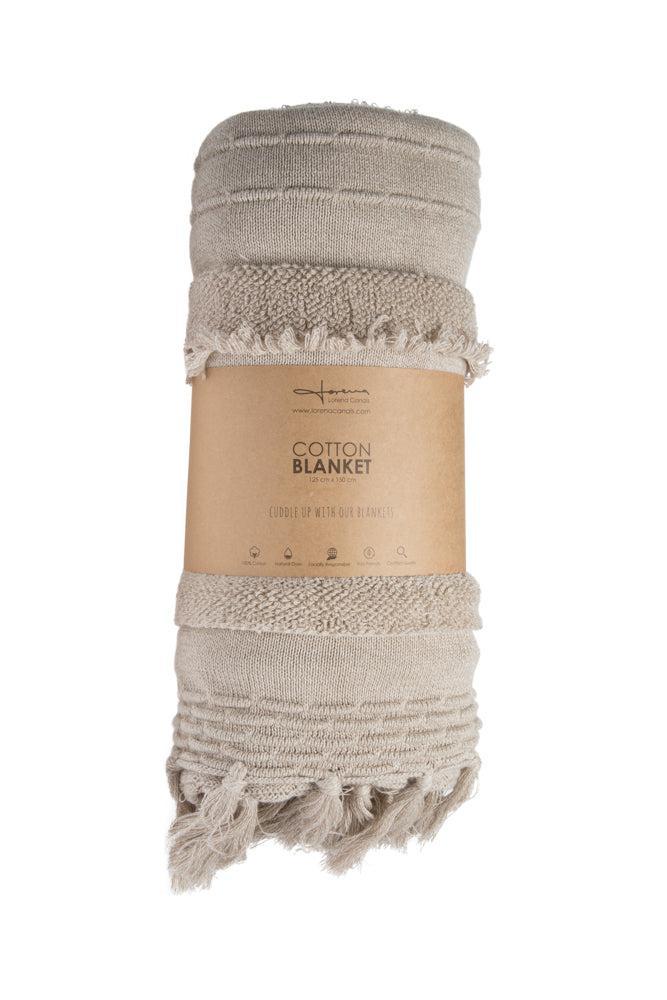 KNITTED BLANKET AIR DUNE WHITE - Image 6