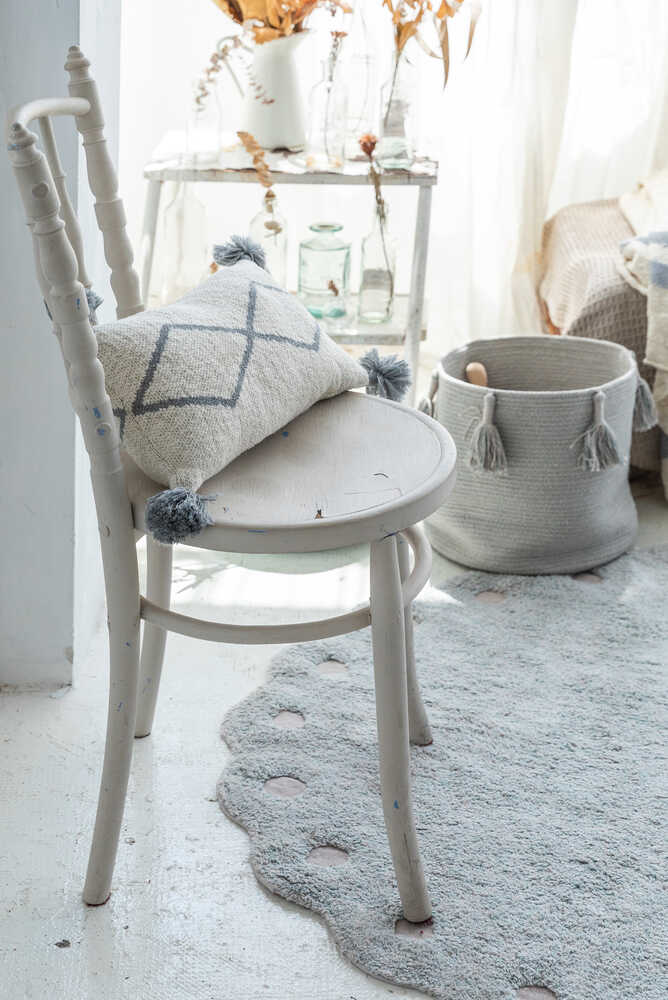 KNITTED CUSHION LITTLE OASIS NATURAL - GREY - Image 2