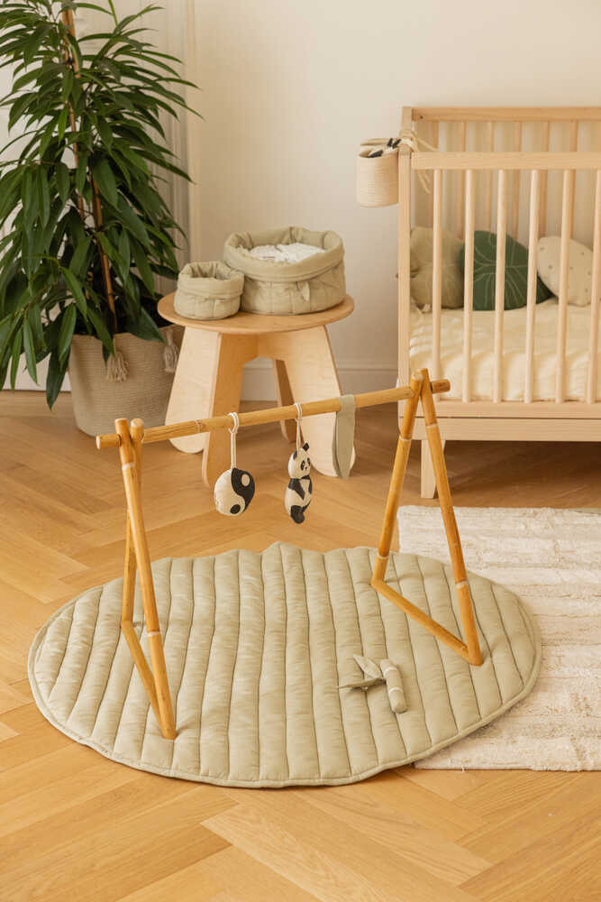 PLAYMAT BAMBOO SENSORIAL LEAF