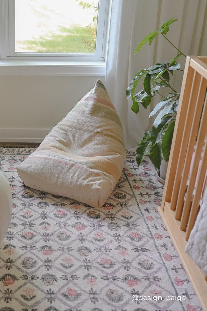 SMALL POUF CLEO MULTI STRIPE - Image 5
