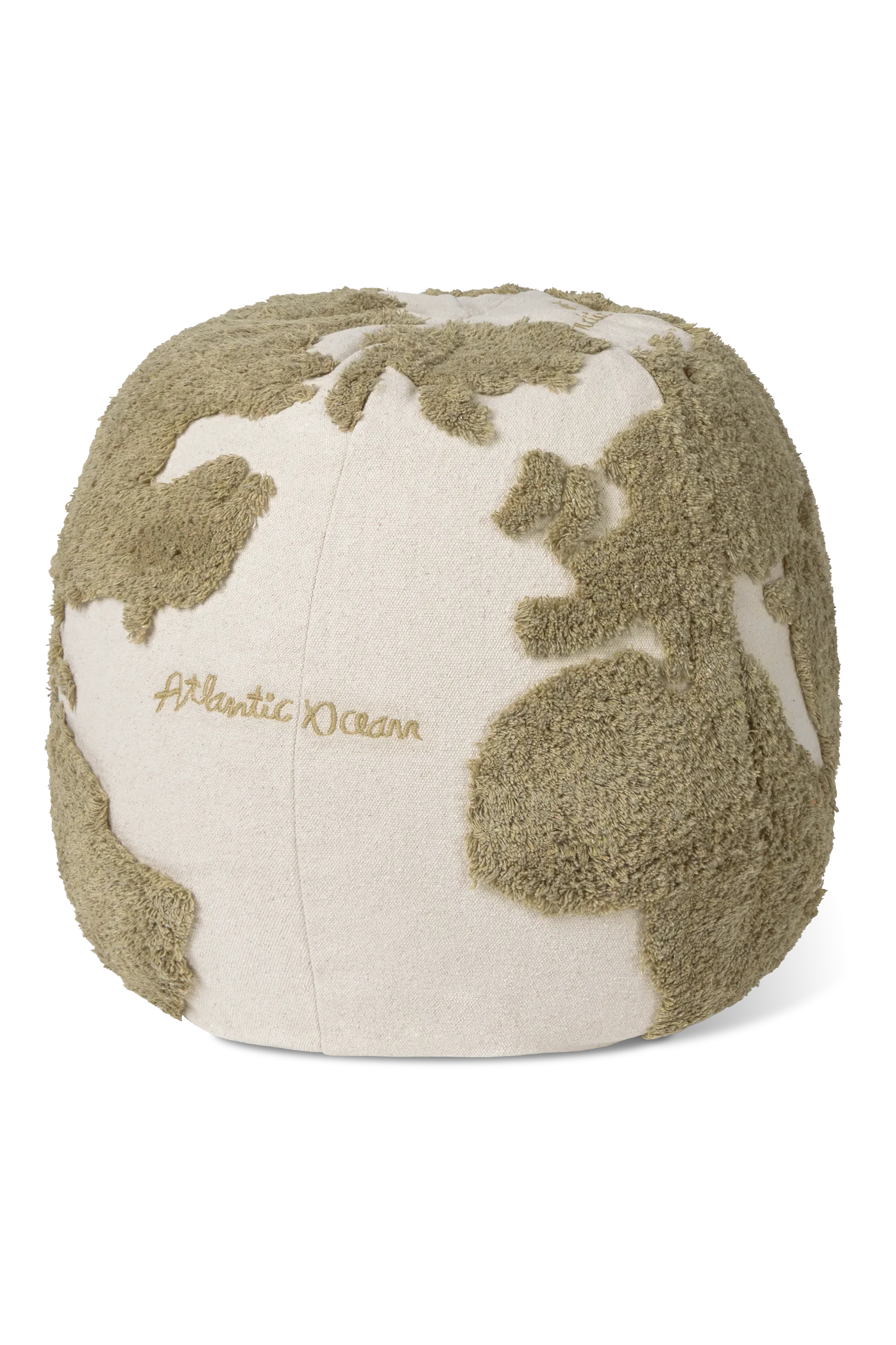 POUF World Map Rugcycled - Image 2