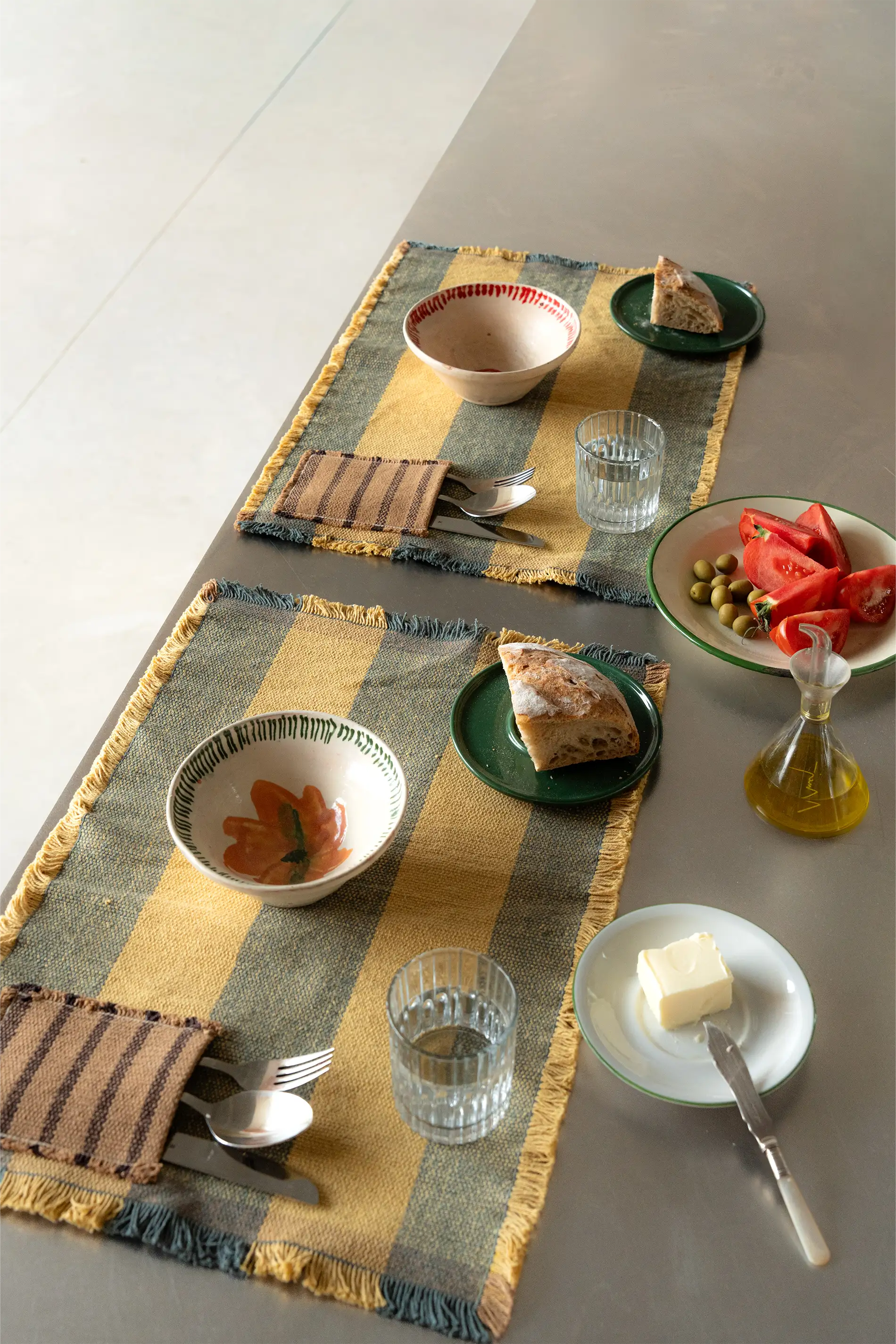 SET OF 2 HANDLOOM PLACEMATS POCKET TERRAZO - Image 2