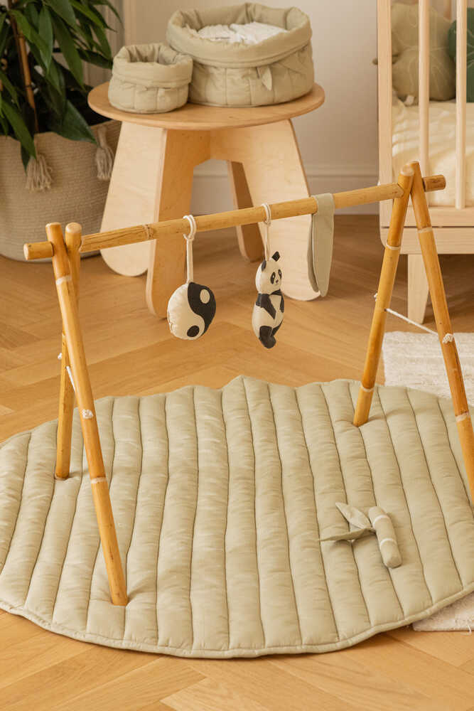 SET OF 3 RATTLE TOY SENSORIAL HANGERS BAMBOO - Image 3