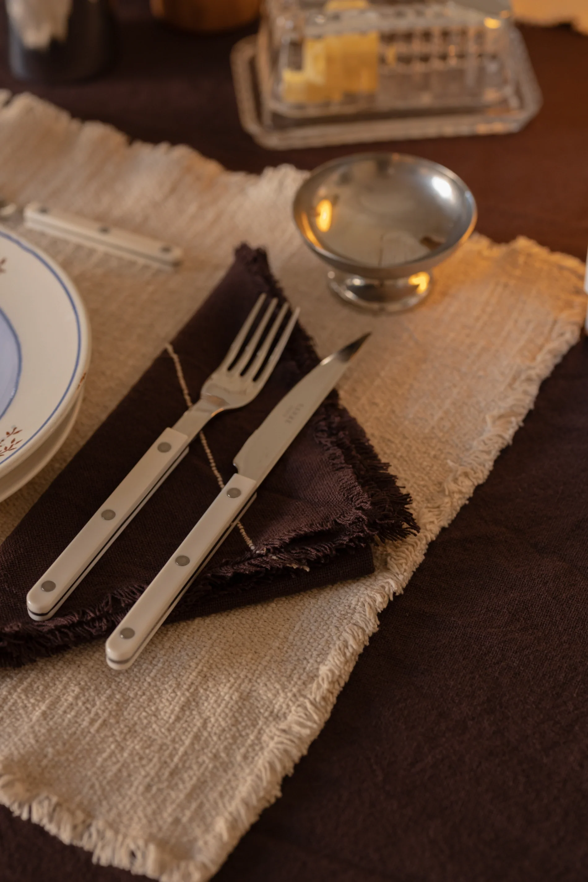 HANDLOOM NAPKINS CAFÉ (SET OF 4) - Image 4