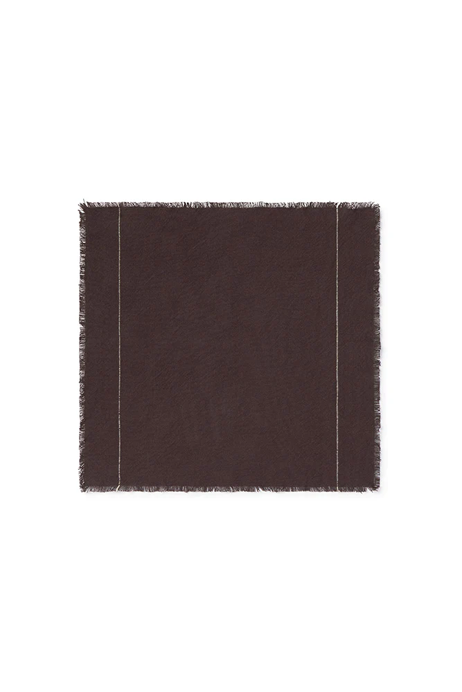 HANDLOOM NAPKINS CAFÉ (SET OF 4) - Image 6
