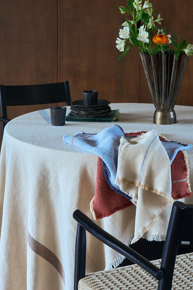 SET OF 4 NAPKINS VERTICAL NATURAL - Image 4