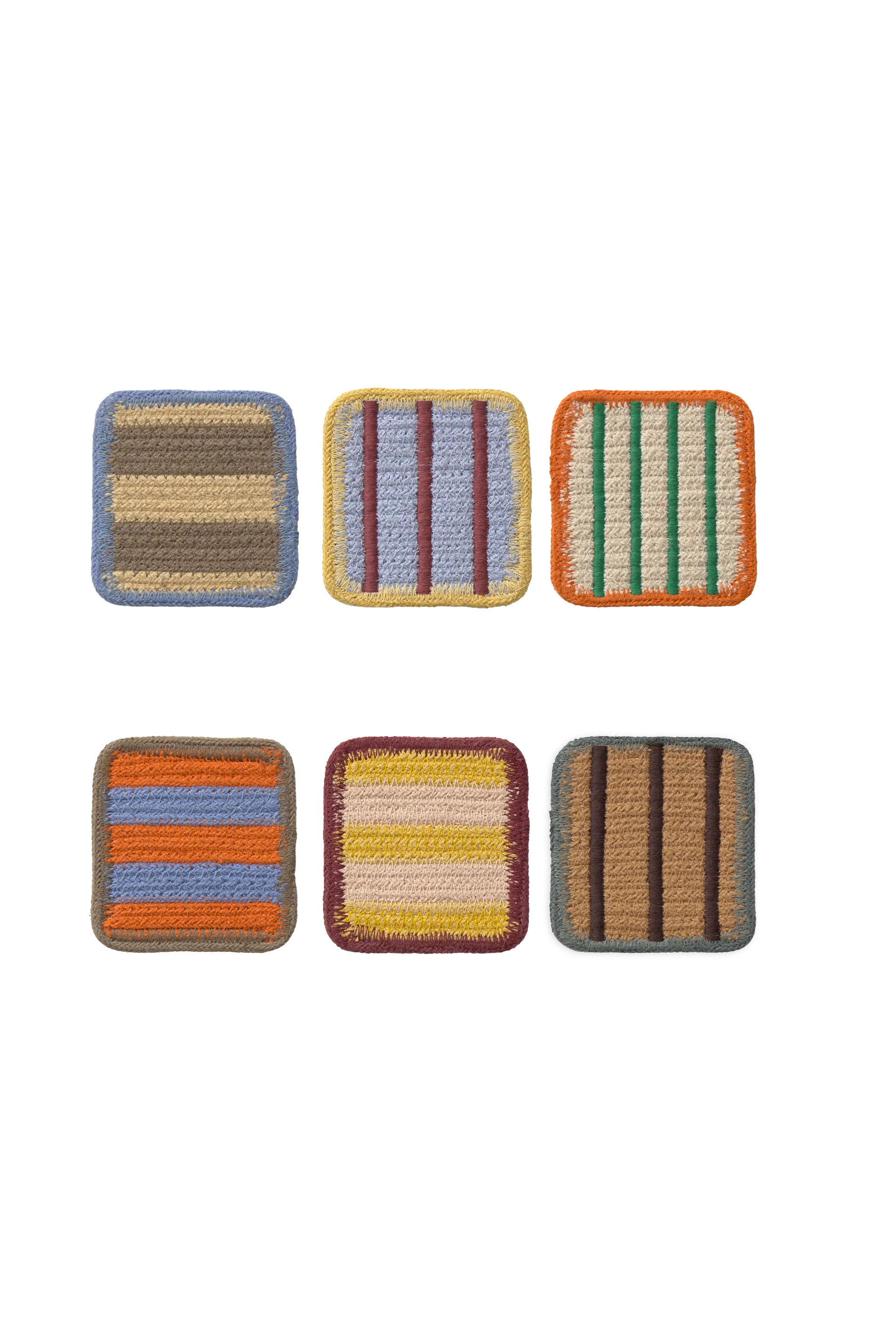 SET OF 6 COASTERS COLOR ON - Image 2