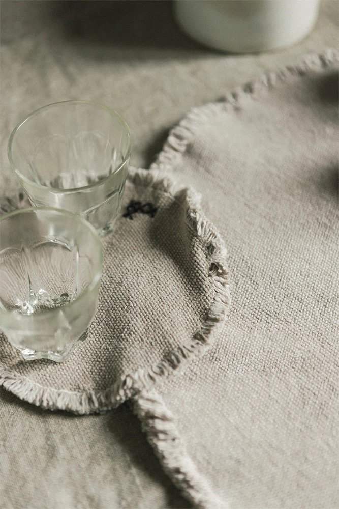 STONEWASHED PLACEMATS AND COASTERS NEW GREY (SET OF 4) - Image 2