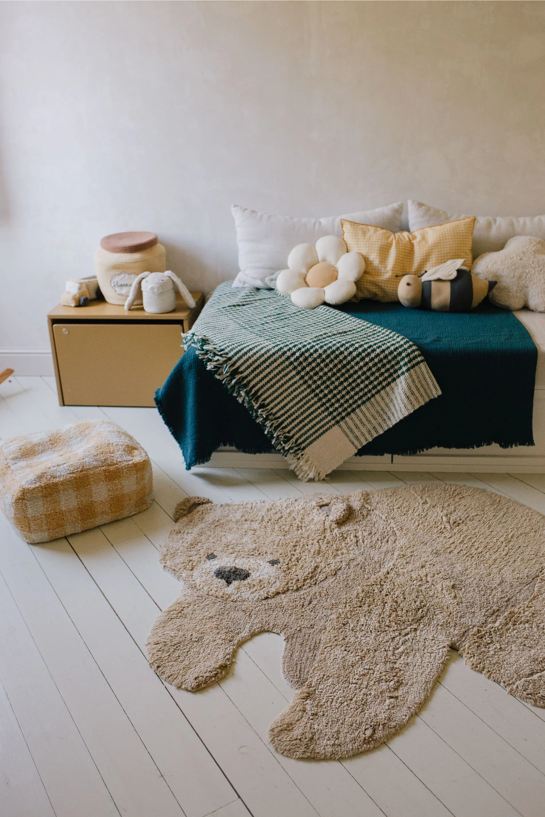 WASHABLE ANIMAL COTTON RUG BEAR - Image 2