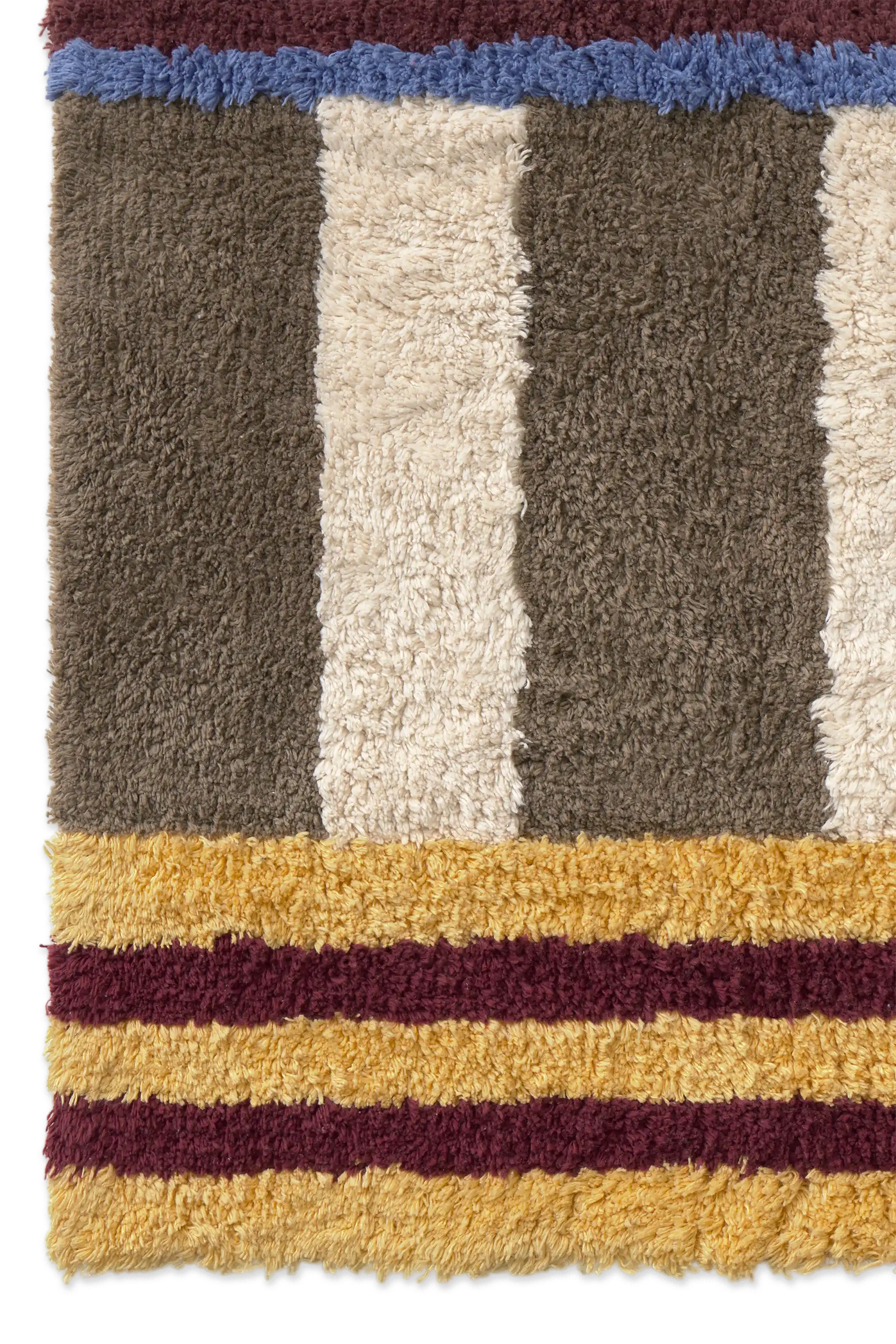 WASHABLE BATH RUG COLOR ON INDIGO BLUE - Image 3