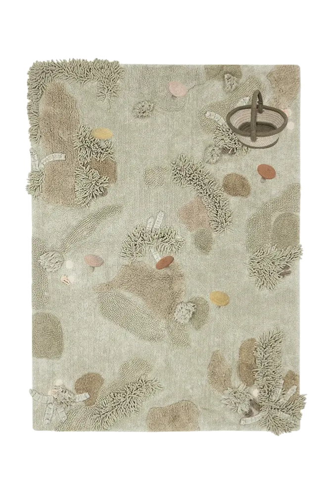 WASHABLE PLAY RUG MUSHROOM FOREST