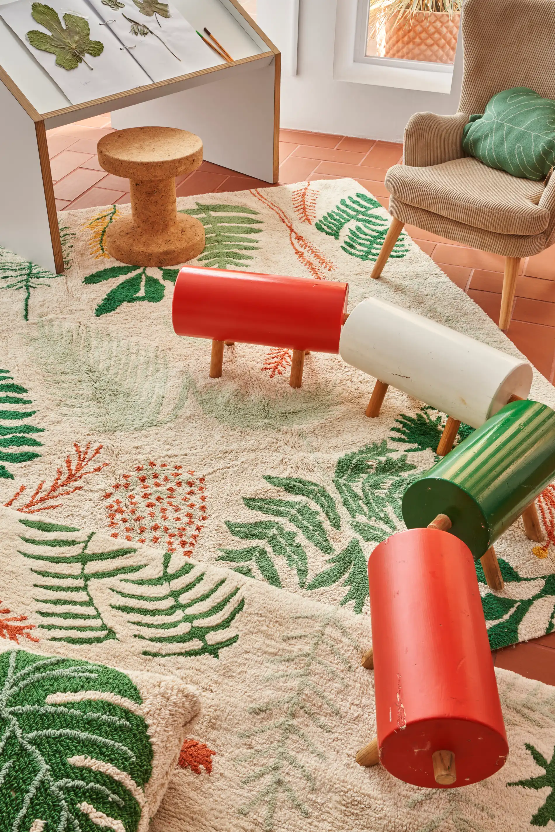WASHABLE AREA RUG BOTANIC PLANTS - Image 6