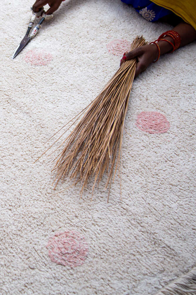 WASHABLE RUG HIPPY DOTS NATURAL - VINTAGE NUDE - Image 3