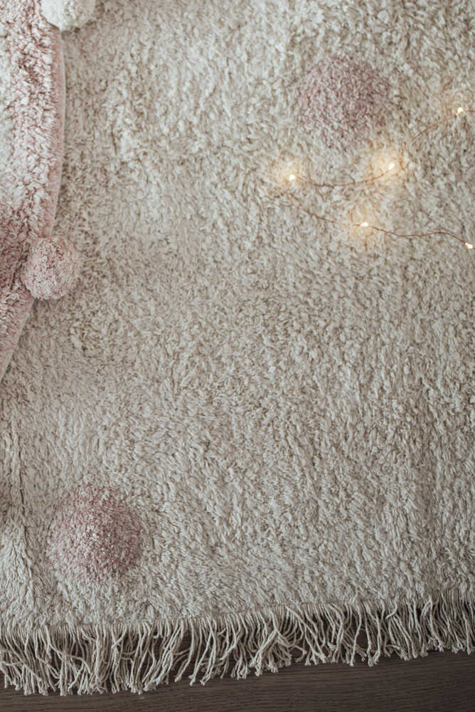 WASHABLE RUG HIPPY DOTS NATURAL - VINTAGE NUDE - Image 4