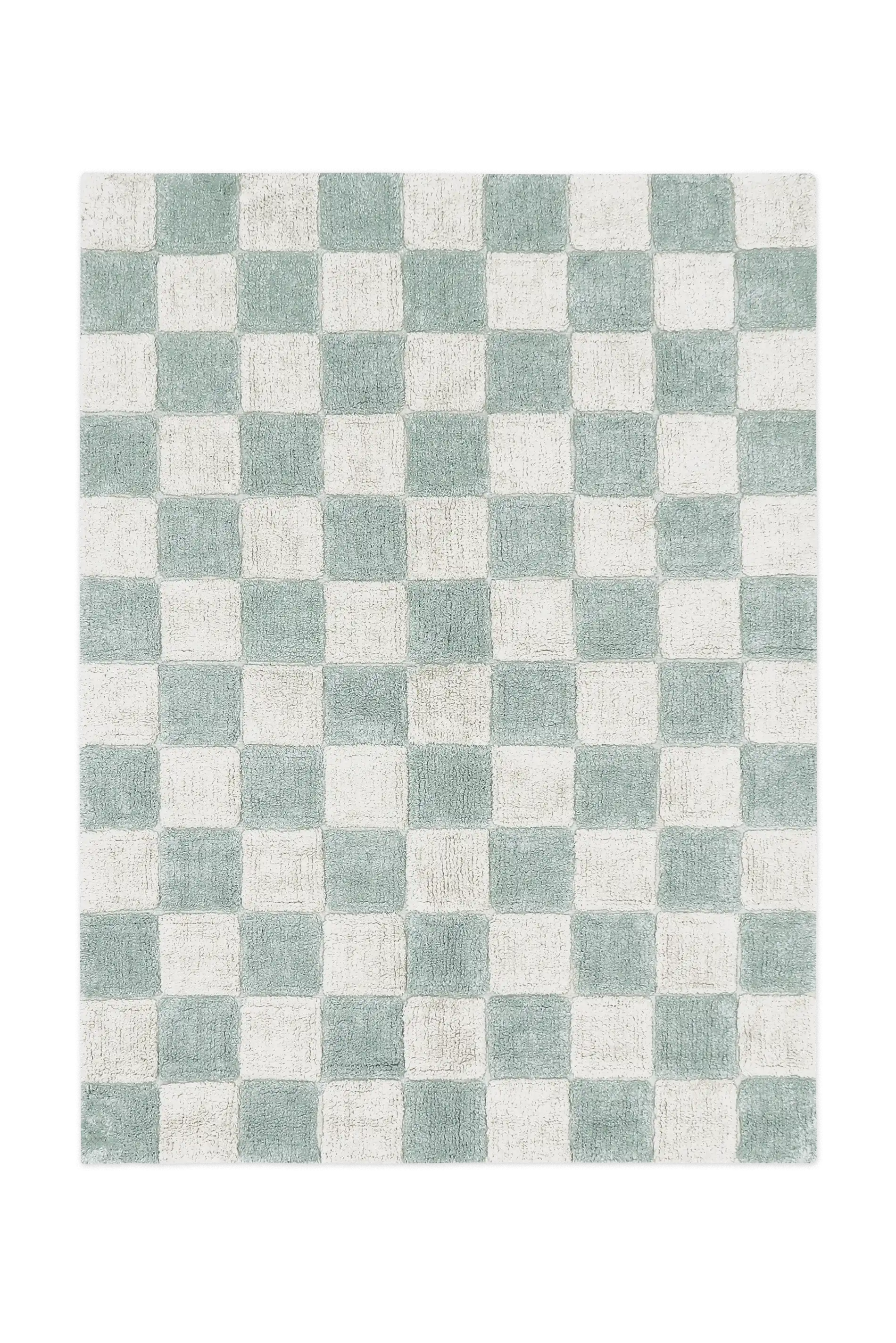 WASHABLE RUG TILES BLUE SAGE