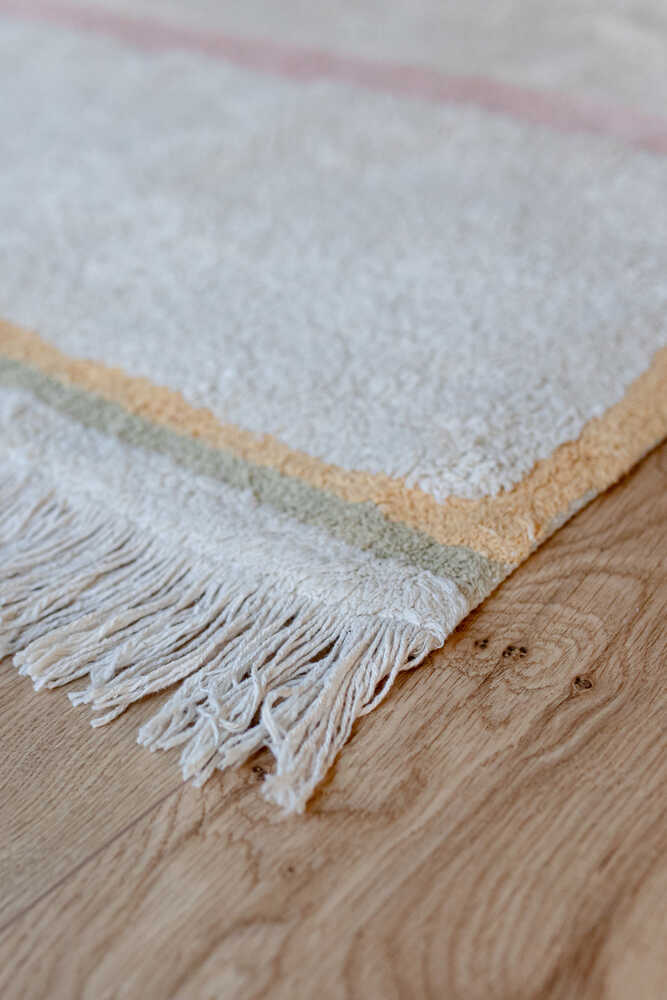 WASHABLE AREA RUG LANES VINTAGE NUDE - Image 5