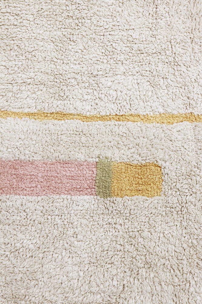 WASHABLE AREA RUG LANES VINTAGE NUDE - Image 7
