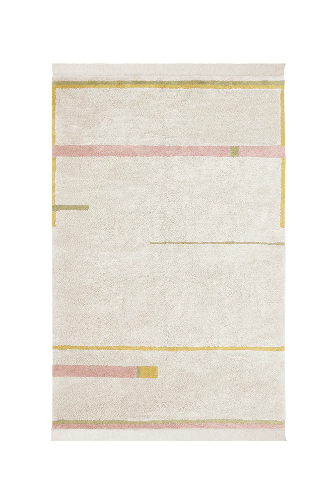 WASHABLE AREA RUG LANES VINTAGE NUDE - Image 8