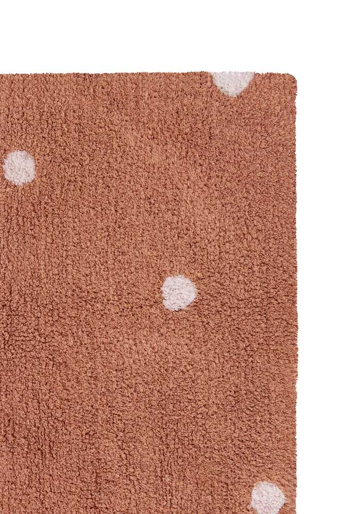 WASHABLE AREA RUG MINI DOT CHESTNUT - Image 3
