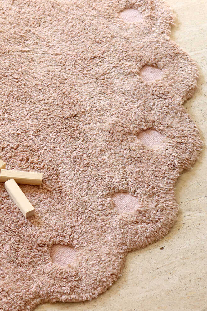 WASHABLE OVAL RUG PINE CONE NUDE - Image 3