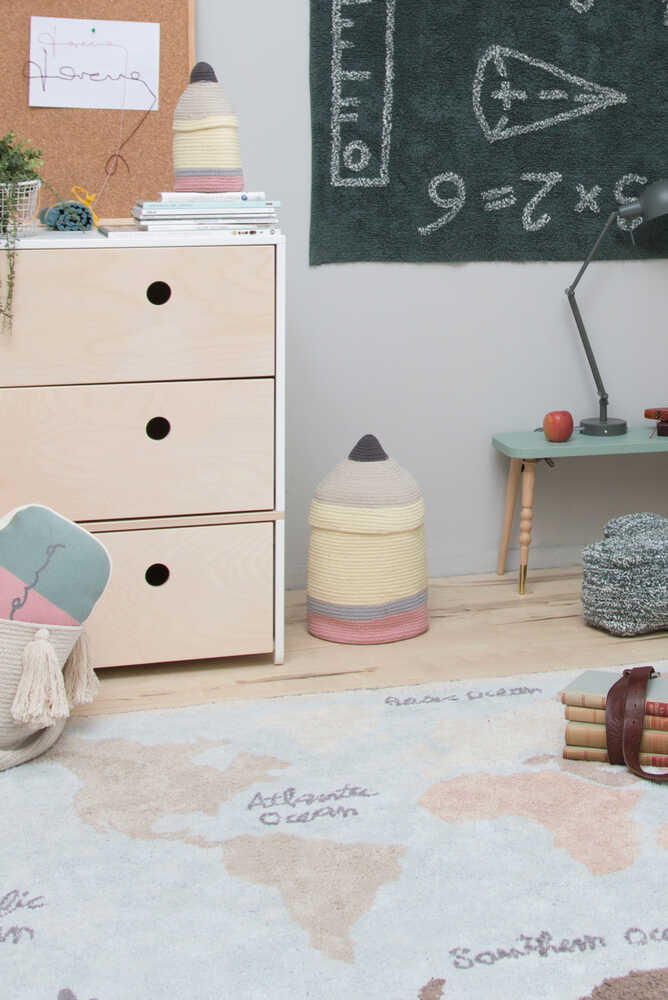 WASHABLE AREA RUG VINTAGE MAP - Image 7