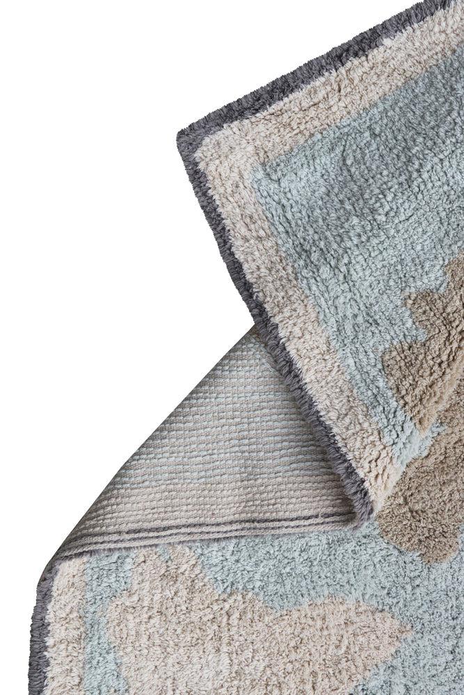 WASHABLE AREA RUG VINTAGE MAP - Image 8