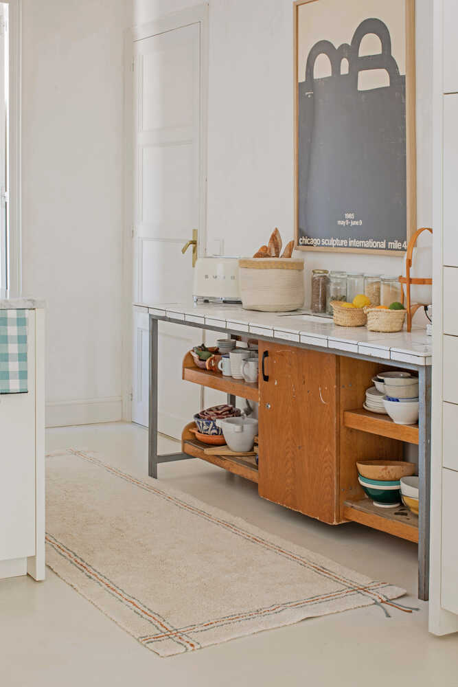 WASHABLE RUNNER RUG CUISINE NATURAL - Image 3