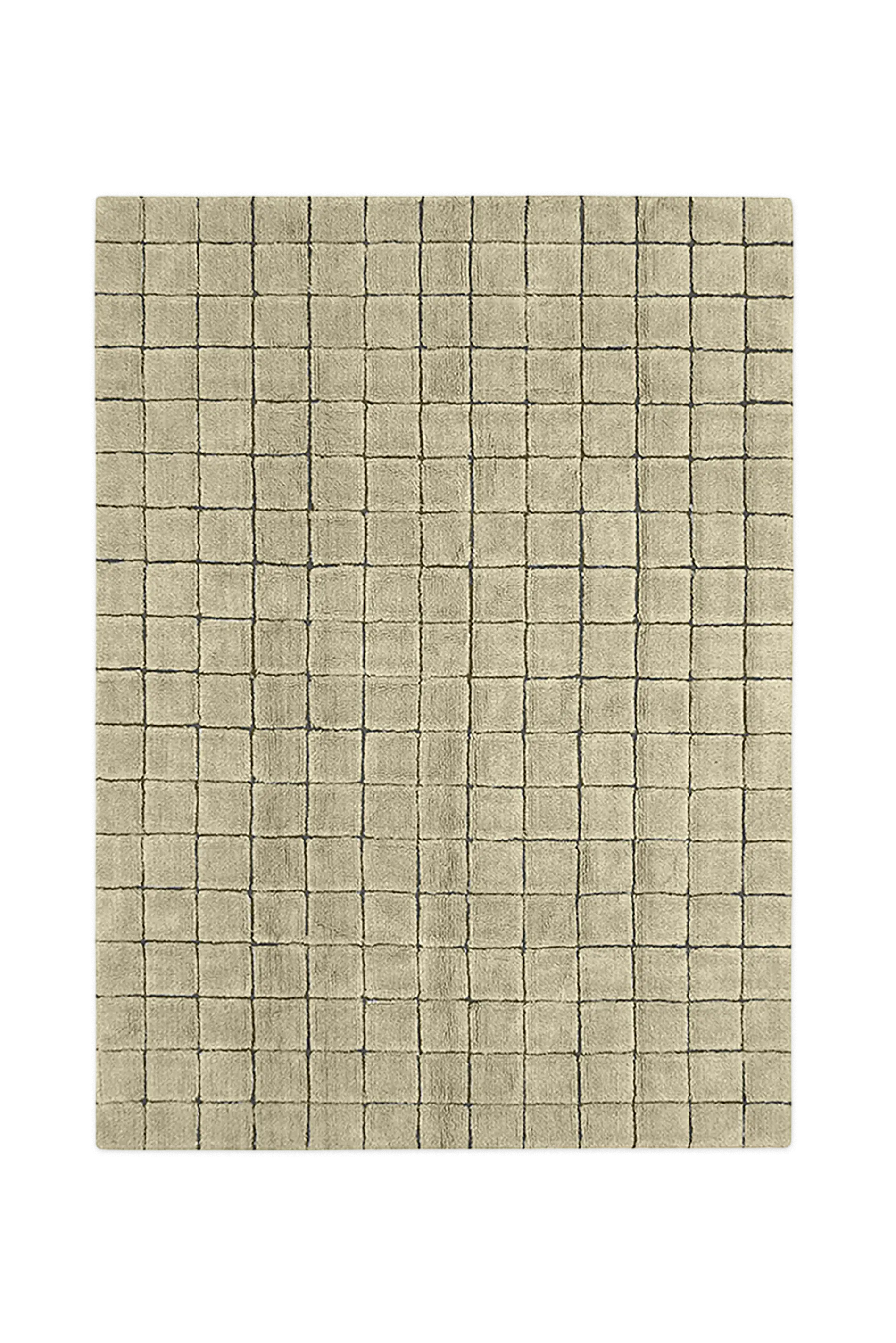 WOOL AREA RUG MOSAIC MOSS