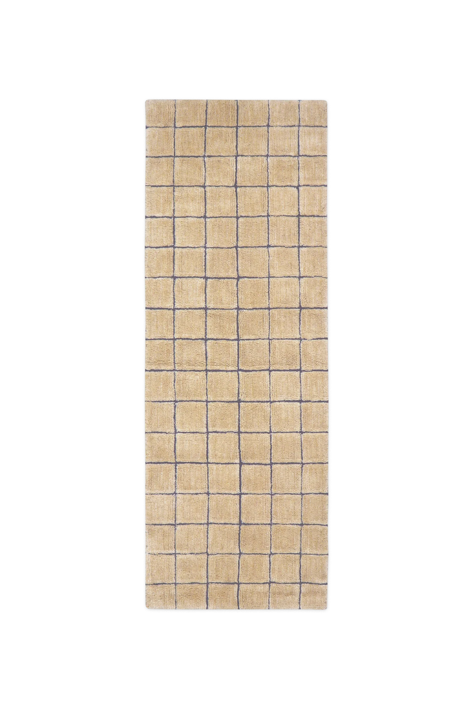 WOOL RUNNER RUG MOSAIC AMBER