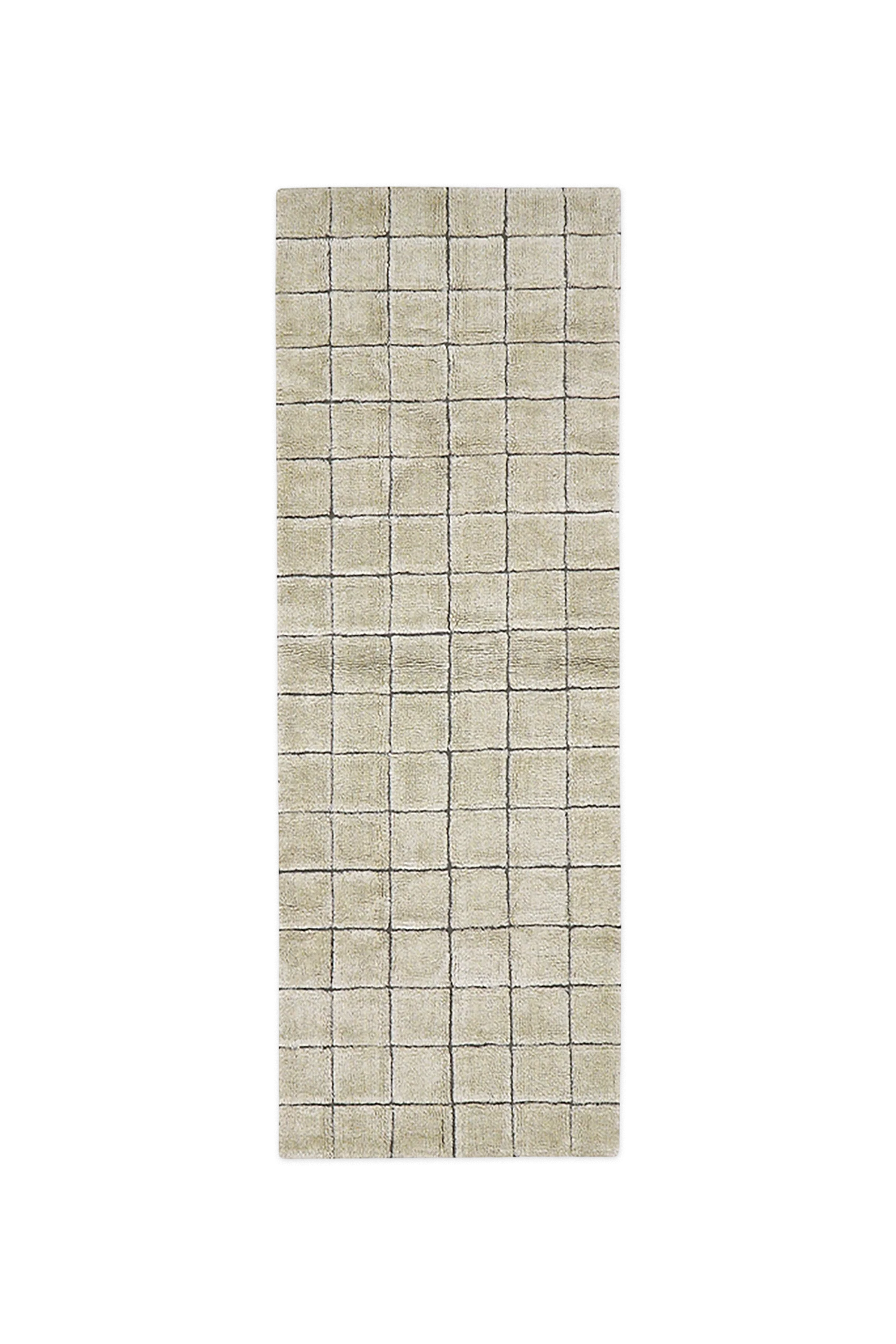 WOOL RUNNER RUG MOSAIC SANDSTONE