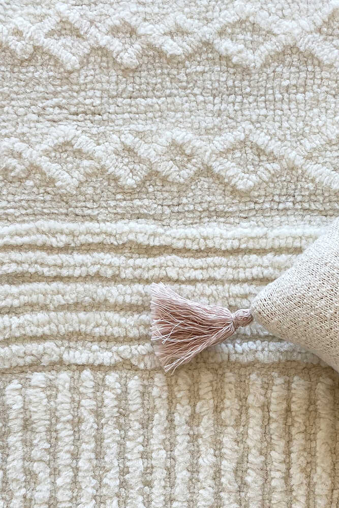 WOOL AREA RUG ARI WHITE - Image 7