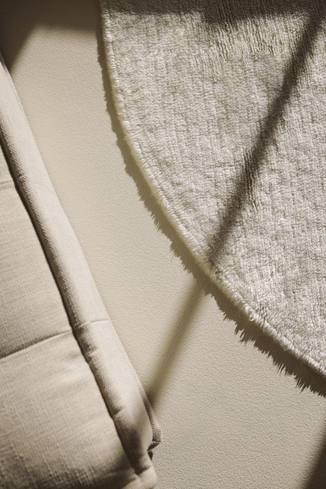 WOOL ROUND RUG NATURAL - Image 6
