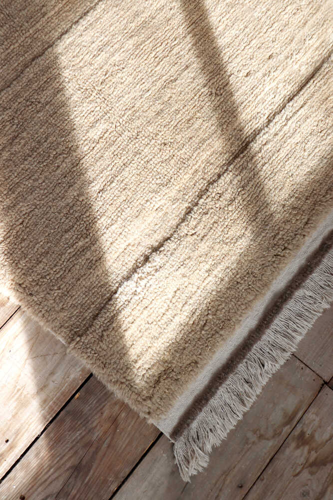 WOOL AREA RUG STEPPE BEIGE - Image 7